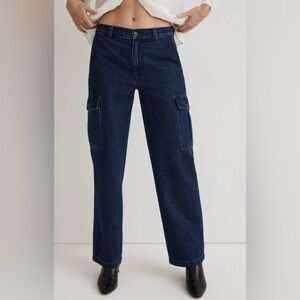 Madewell Women's Blue Cargo Jeans